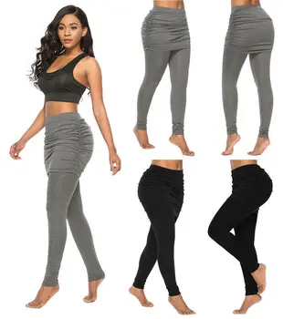 2019 Sexy Women Yoga Pants Sports Leggings Solid Push Up Pleated Long Pants Fitness Gym Stretch Leggings Running High Waist
2019 Sexy Women Yoga Pants Sports Leggings Solid Push Up Pleated Long Pants Fitness Gym Stretch Leggings Running High Waist