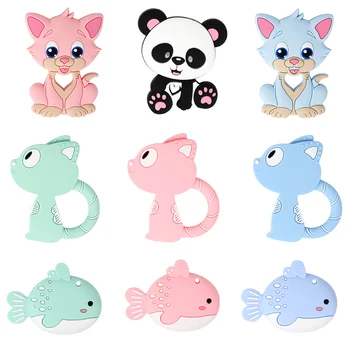 TYRY.HU 1pc Baby Silicone Teether Food Grade Silicone Cartoon Necklace Pendant BPA Free Infant Chew Tiny Rod DIY Teething Toy 
TYRY.HU 1pc Baby Silicone Teether Food Grade Silicone Cartoon Necklace Pendant BPA Free Infant Chew Tiny Rod DIY Teething Toy