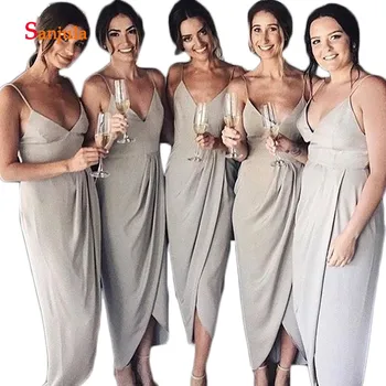 Spaghetti Straps Sheath Chiffon Bridesmaid Dresses Long Sweetheart Ankle Length Simple Maid of Honor Dresses vestido dama D362
Spaghetti Straps Sheath Chiffon Bridesmaid Dresses Long Sweetheart Ankle Length Simple Maid of Honor Dresses vestido dama D362