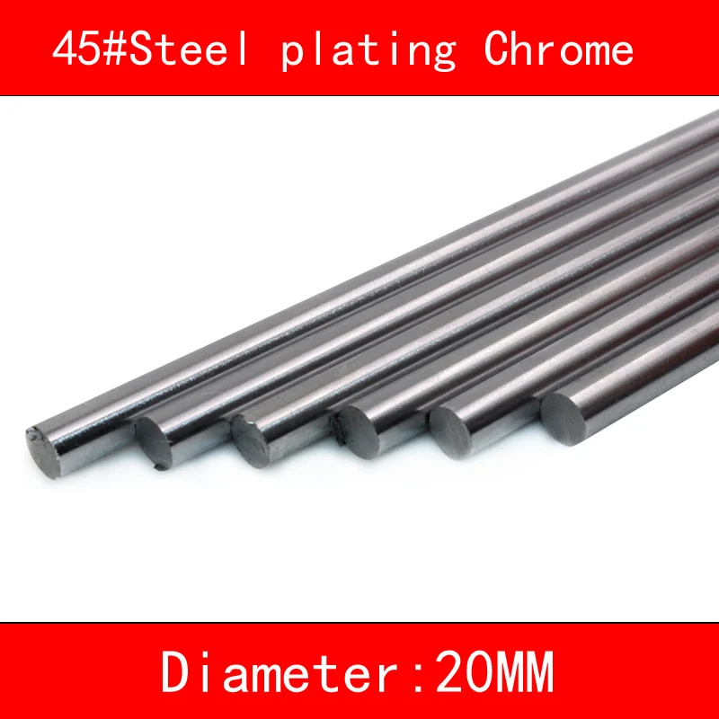 2pcs/lot 45#Steel electroplate chrome linear shaft diameter 20mm 30mm length 100mm-500mm 3d printer part cnc linear rail shaft
2pcs/lot 45#Steel electroplate chrome linear shaft diameter 20mm 30mm length 100mm-500mm 3d printer part cnc linear rail shaft