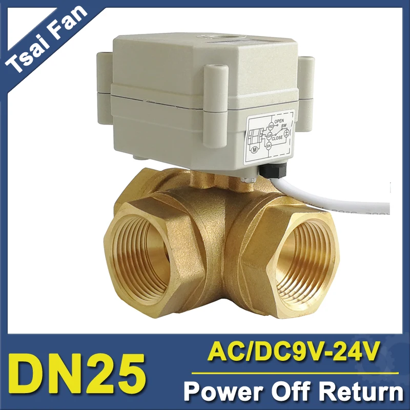 1'' DN25 Brass 3 Way L port Horizontal Electric Water Valve AC/DC9V-24V Metal Gear High Quality CE certified IP67
1'' DN25 Brass 3 Way L port Horizontal Electric Water Valve AC/DC9V-24V Metal Gear High Quality CE certified IP67