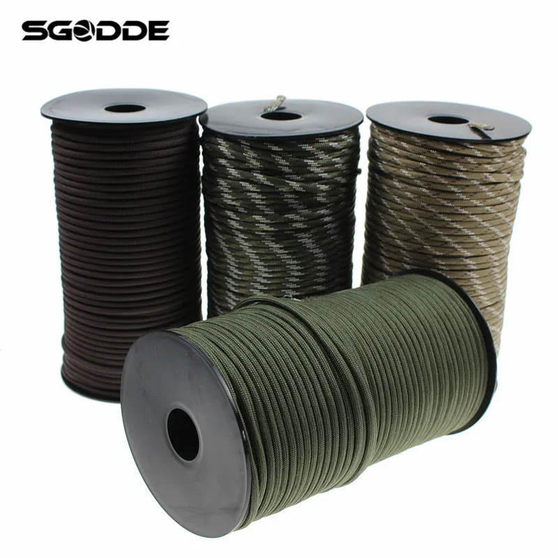 100m Tactical Paracord 9 Strand Core Parachute String Rope Outdoor Camping Emergency Survival Tool Climbing Rescue ropes
100m Tactical Paracord 9 Strand Core Parachute String Rope Outdoor Camping Emergency Survival Tool Climbing Rescue ropes