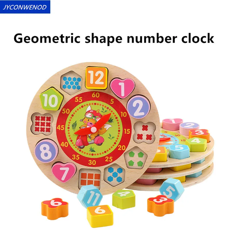 Wooden Toy Colorful 12 Numbers Clock Toy Digital Geometry shape building blocks Kids Early Educational Toy
Wooden Toy Colorful 12 Numbers Clock Toy Digital Geometry shape building blocks Kids Early Educational Toy