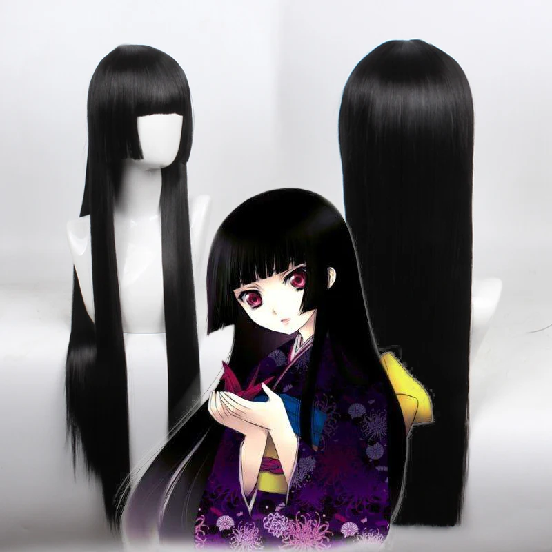 New Jabami Yumeko 80cm Long Anime Hell Girl Enma Ai Straight Black Synthetic Hair Cosplay Wig Heat Resistant Fiber
New Jabami Yumeko 80cm Long Anime Hell Girl Enma Ai Straight Black Synthetic Hair Cosplay Wig Heat Resistant Fiber
