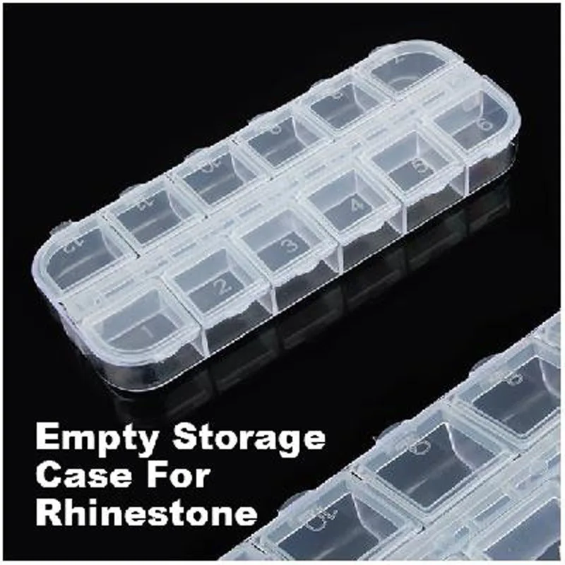 12 Grid Nail Art Plastic Storage Boxes Case for False Glitter Rhinestones Jewelry Bead Display Organizer Case Showing Shelf FM88
12 Grid Nail Art Plastic Storage Boxes Case for False Glitter Rhinestones Jewelry Bead Display Organizer Case Showing Shelf FM88