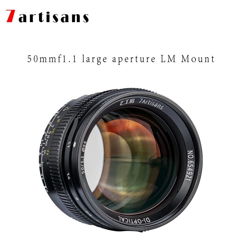 

7 artisans 50mm f1.1 Paraxial LM mount large aperture portrait lens for Leica cameras M-M, M240, M3, M5, M6, M7, M8, M9, M9P,M10
