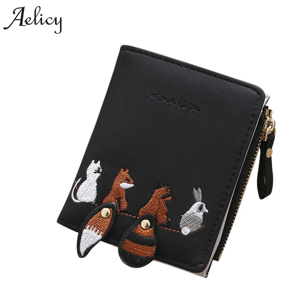 Aelicy High Quality New Women Cute PU Leather Hasp&Zipper Short Girls Handbag Animals Embroidery Short Wallet Clutch Coin Purse
Aelicy High Quality New Women Cute PU Leather Hasp&Zipper Short Girls Handbag Animals Embroidery Short Wallet Clutch Coin Purse