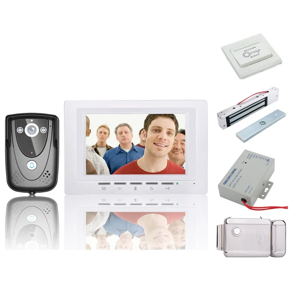Home Security Video Door Phone Doorbell Intercom System 7 Inch Color TFT LCD Display With Doorbell Monitor & Outdoor IR Camera
Home Security Video Door Phone Doorbell Intercom System 7 Inch Color TFT LCD Display With Doorbell Monitor & Outdoor IR Camera