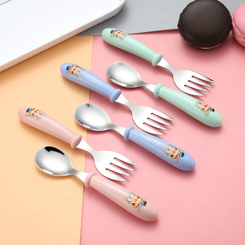 2pc/set Cartoon Dinnerware Set Stainless Steel Cutlery Fork Kids Children Tableware Set Silicone Handle Cutlery Set
2pc/set Cartoon Dinnerware Set Stainless Steel Cutlery Fork Kids Children Tableware Set Silicone Handle Cutlery Set