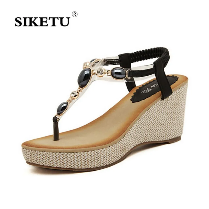 SIKETU Gladiator Sandals Women 2017 Summer Wedges Casual Shoes Woman Leisure Flip Flops Bohemia Platform Sandals Women Shoes 
SIKETU Gladiator Sandals Women 2017 Summer Wedges Casual Shoes Woman Leisure Flip Flops Bohemia Platform Sandals Women Shoes
