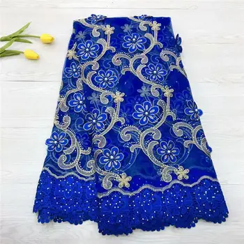 High Quality Nigerian Lace Fabrics Royal blue African French Net Lace Fabric Embroidered Tulle Mesh Lace Fabric
High Quality Nigerian Lace Fabrics Royal blue African French Net Lace Fabric Embroidered Tulle Mesh Lace Fabric