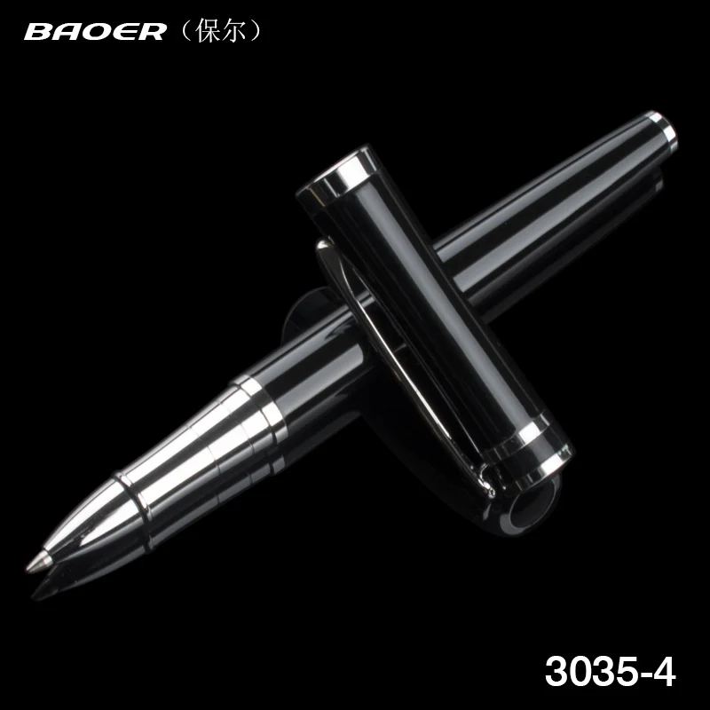 High Quality Baoer 3035 Black Business Medium Nib Roller ball Pen New Silver Trim
High Quality Baoer 3035 Black Business Medium Nib Roller ball Pen New Silver Trim