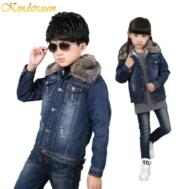 Kindstraum Children Winter Fur Denim Jacket New Fashion Brand Kids Cotton Thick Denim Coat Warm Outwear for Boys & Girls,MC261 Kindstraum Children Winter Fur Denim Jacket New Fashion Brand Kids Cotton Thick Denim Coat Warm Outwear for Boys & Girls,MC261<br><br>Aliexpress