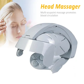 

Electric Head Massager Helmet Scalp Brain Relax Vibration Acupuncture Points Muscle Stimulator Health Care SDFA88