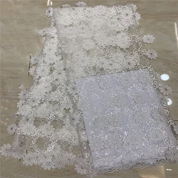 Tollola White Elegant Nigerian Tulle French Lace Fabric With Sequins 2019 High Quality African Bridal Lace Fabric For Wedding 
Tollola White Elegant Nigerian Tulle French Lace Fabric With Sequins 2019 High Quality African Bridal Lace Fabric For Wedding