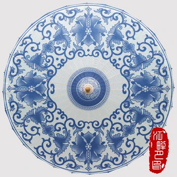 Chinese Blue and White Flower Sun Parasols Umbrella Women Traditional Dance Parasol Japanese Oil Paper Props paraguas
Chinese Blue and White Flower Sun Parasols Umbrella Women Traditional Dance Parasol Japanese Oil Paper Props paraguas