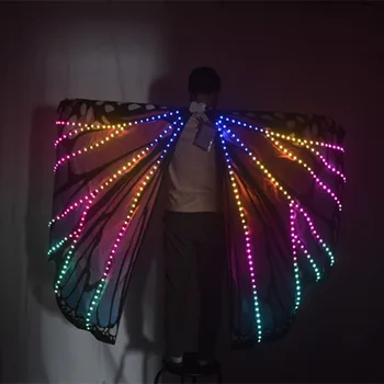 LED magic color light butterfly cloak nightclub atmosphere performance props show light dance creative new style
LED magic color light butterfly cloak nightclub atmosphere performance props show light dance creative new style