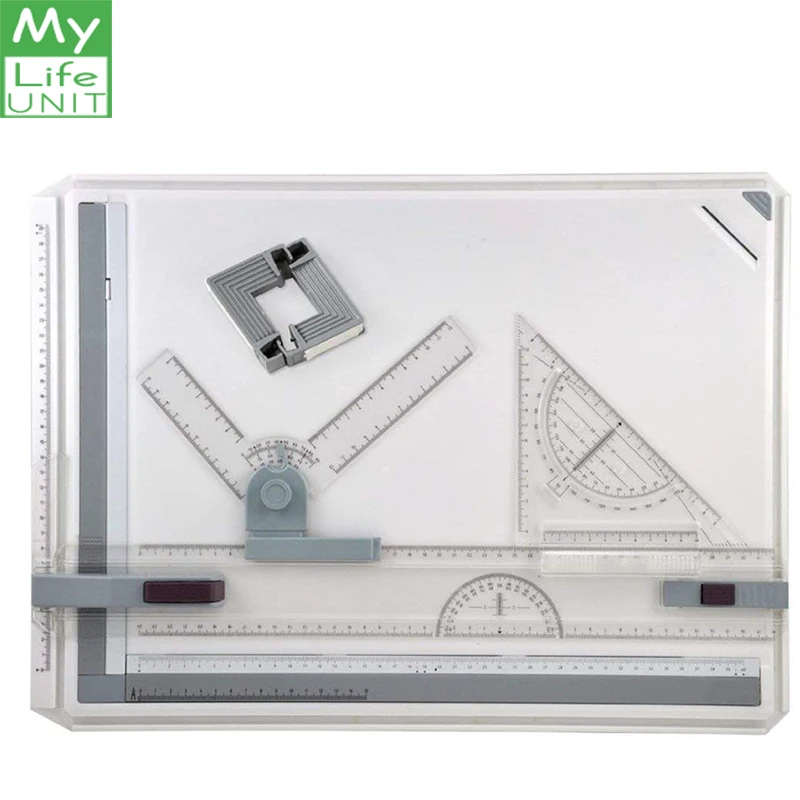 A3 Drawing Board Drafting Board L design straightedge Drafting T-Square Protractors Assorted Drawing Tools
A3 Drawing Board Drafting Board L design straightedge Drafting T-Square Protractors Assorted Drawing Tools