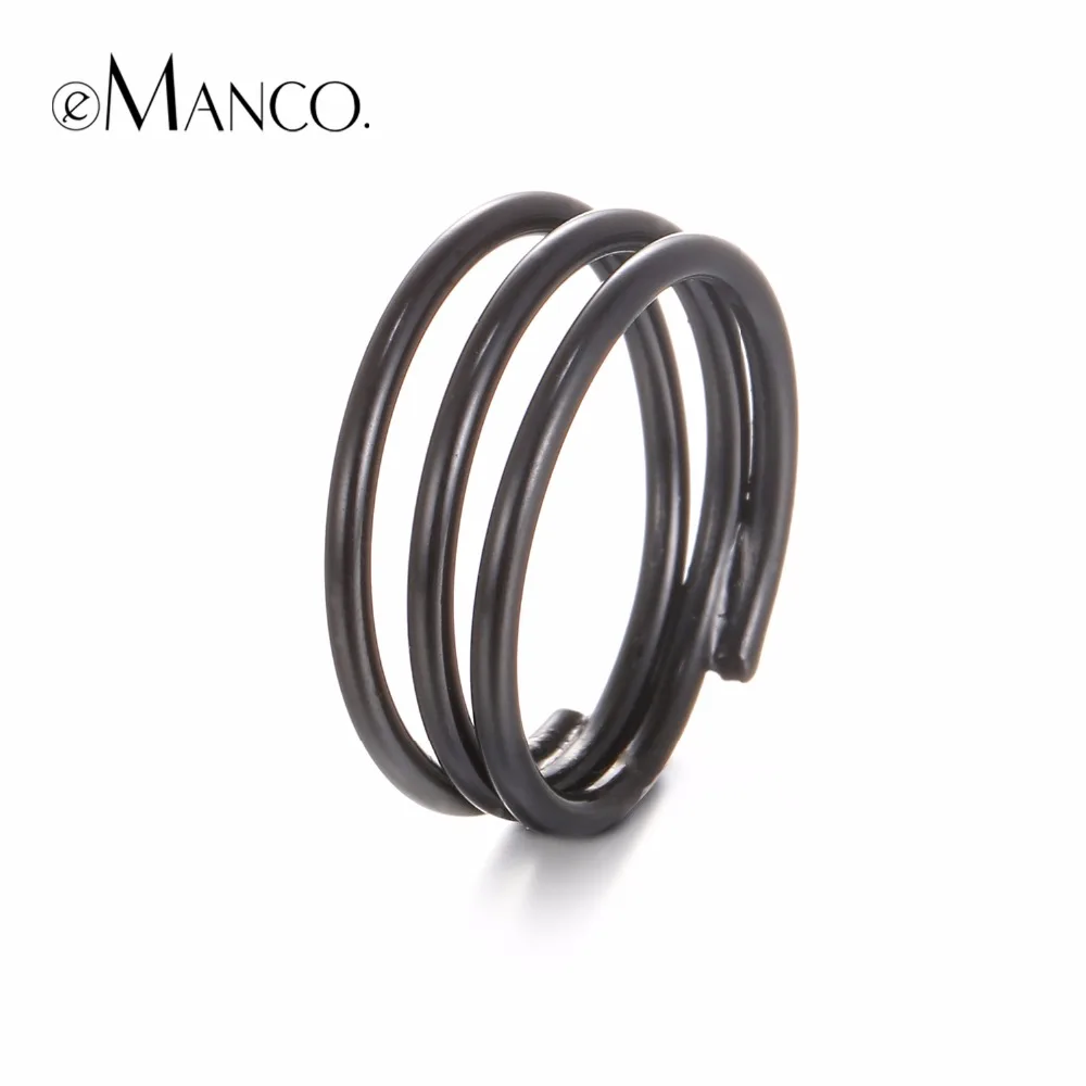 eManco Popular Minimalist Rock Style Spiral Rings for Women Black Copper Fashion Brand Jewelry Accessories
eManco Popular Minimalist Rock Style Spiral Rings for Women Black Copper Fashion Brand Jewelry Accessories