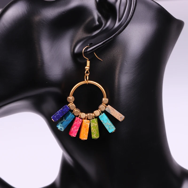 7 Chakra Earring Spiritual Gift Emperor Stone Earring Chakra Yoga Jewelry 2019 Summer Wholesale
7 Chakra Earring Spiritual Gift Emperor Stone Earring Chakra Yoga Jewelry 2019 Summer Wholesale