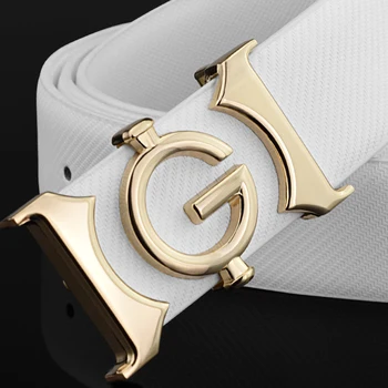 Men designer fashion G buckle genuine leather belt high quality male cowhide g belts Solid off white casual cowboy Waist Strap
Men designer fashion G buckle genuine leather belt high quality male cowhide g belts Solid off white casual cowboy Waist Strap