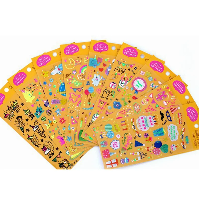 Cute Fluorescent Stickers Birthday Party Series Decoration DIY Hand Account Diary Album Decoration Sticker DIY Toys For Children
Cute Fluorescent Stickers Birthday Party Series Decoration DIY Hand Account Diary Album Decoration Sticker DIY Toys For Children