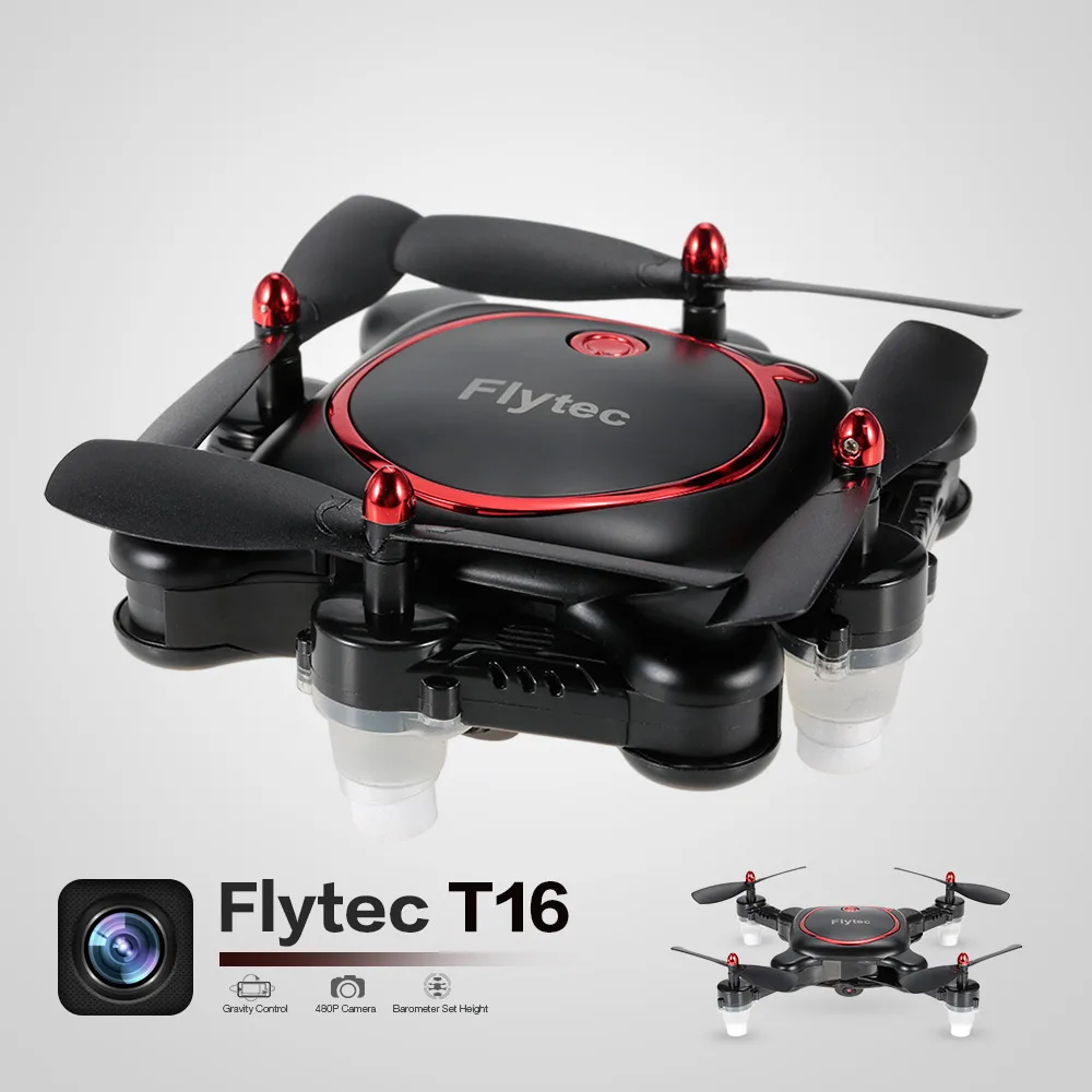 Flytec RC Mini Drone T16 480P Camera Wifi FPV Mini Folding Pocket Quadcopter Optical Flow Selfie G-Sensor Mode 2 RC Helicopter
Flytec RC Mini Drone T16 480P Camera Wifi FPV Mini Folding Pocket Quadcopter Optical Flow Selfie G-Sensor Mode 2 RC Helicopter