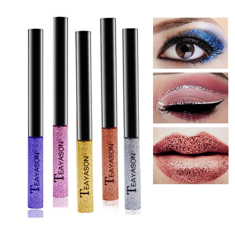 Brand Waterproof Liquid Colorful Eyeliner Pencil Cosmetics Gold White Glitter Shimmer Eye Liners Shadows Makeup Eyes Beauty
Brand Waterproof Liquid Colorful Eyeliner Pencil Cosmetics Gold White Glitter Shimmer Eye Liners Shadows Makeup Eyes Beauty