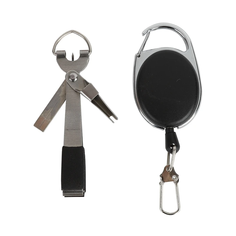 3-in-1 Fishing Knot Tying Tool Knotter Line Cutter Pliers Retractable Metal Outdoor Keychain Multi-tool
3-in-1 Fishing Knot Tying Tool Knotter Line Cutter Pliers Retractable Metal Outdoor Keychain Multi-tool