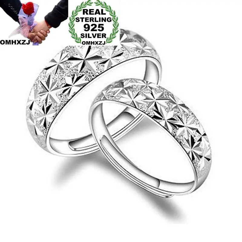 OMHXZJ Wholesale European Fashion Woman Man Party Wedding Gift Silver Lovers Star Shiny Resizable 925 Sterling Silver Ring RR248
OMHXZJ Wholesale European Fashion Woman Man Party Wedding Gift Silver Lovers Star Shiny Resizable 925 Sterling Silver Ring RR248