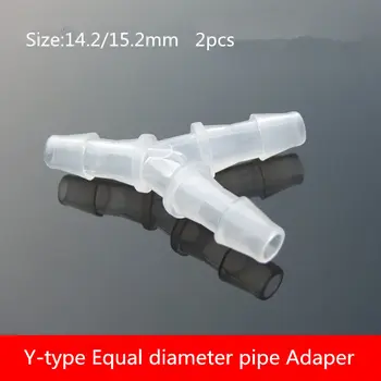 2PCS PC015 Y-Type Equal diameter pipe Adaper 14.2/15.2MM 3-way plastic pipe connector tube pipe fittings hose Adapter
2PCS PC015 Y-Type Equal diameter pipe Adaper 14.2/15.2MM 3-way plastic pipe connector tube pipe fittings hose Adapter