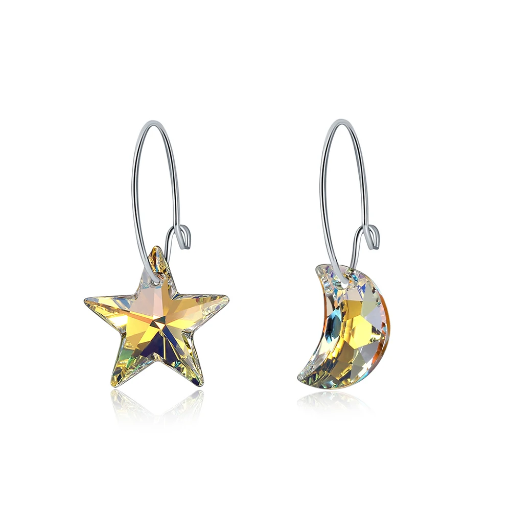 BAFFIN Fashion Star Moon Drop Earrings Colorful Crystals From Swarovski For Women Party Silver Color Ear Jewelry Friends Gift
BAFFIN Fashion Star Moon Drop Earrings Colorful Crystals From Swarovski For Women Party Silver Color Ear Jewelry Friends Gift