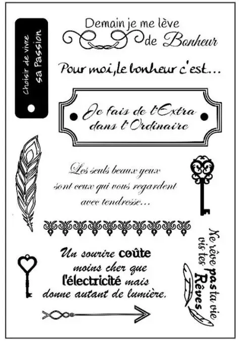 French Common words Transparent Clear Silicone Stamp/Seal for DIY scrapbooking/photo album Decorative clear stamp F1037
French Common words Transparent Clear Silicone Stamp/Seal for DIY scrapbooking/photo album Decorative clear stamp F1037