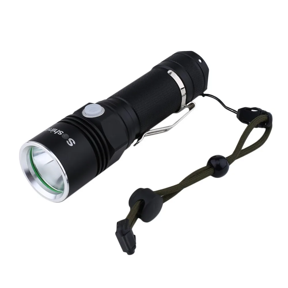 Soshine TC12 900 Lumens LED Outdoor Camping Hiking USB Rechargeable Torch 26650 18650 Batteries Flashlight Black
Soshine TC12 900 Lumens LED Outdoor Camping Hiking USB Rechargeable Torch 26650 18650 Batteries Flashlight Black