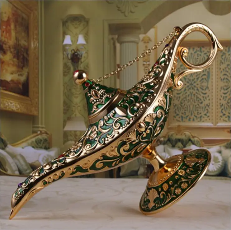 classic large/medium metal Aladding Magic Lamp Tea Pot Genie Lamp desk decoration For vintage home decor A23
classic large/medium metal Aladding Magic Lamp Tea Pot Genie Lamp desk decoration For vintage home decor A23