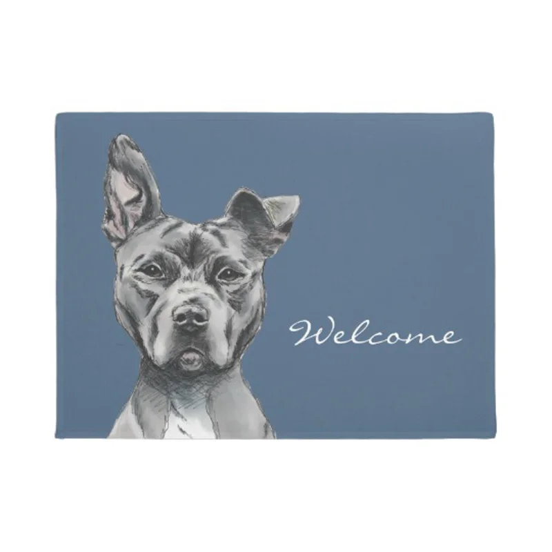 Коврик для дома Pit Bull Dog Welcome, нескользящий коврик для двери, резиновый моющийся коврик для пола
Коврик для дома Pit Bull Dog Welcome, нескользящий коврик для двери, резиновый моющийся коврик для пола