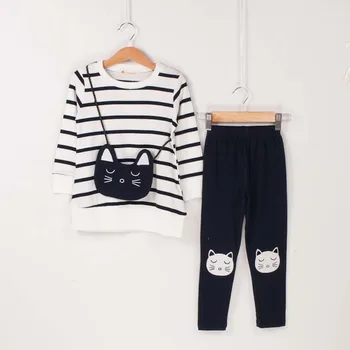 JXYSY Baby Girl Clothes Set Spring Autumn Kids Tracksuit stripe T-shirt+Casual Pants 2PCS Children Clothing Suit 3-8 Years
JXYSY Baby Girl Clothes Set Spring Autumn Kids Tracksuit stripe T-shirt+Casual Pants 2PCS Children Clothing Suit 3-8 Years