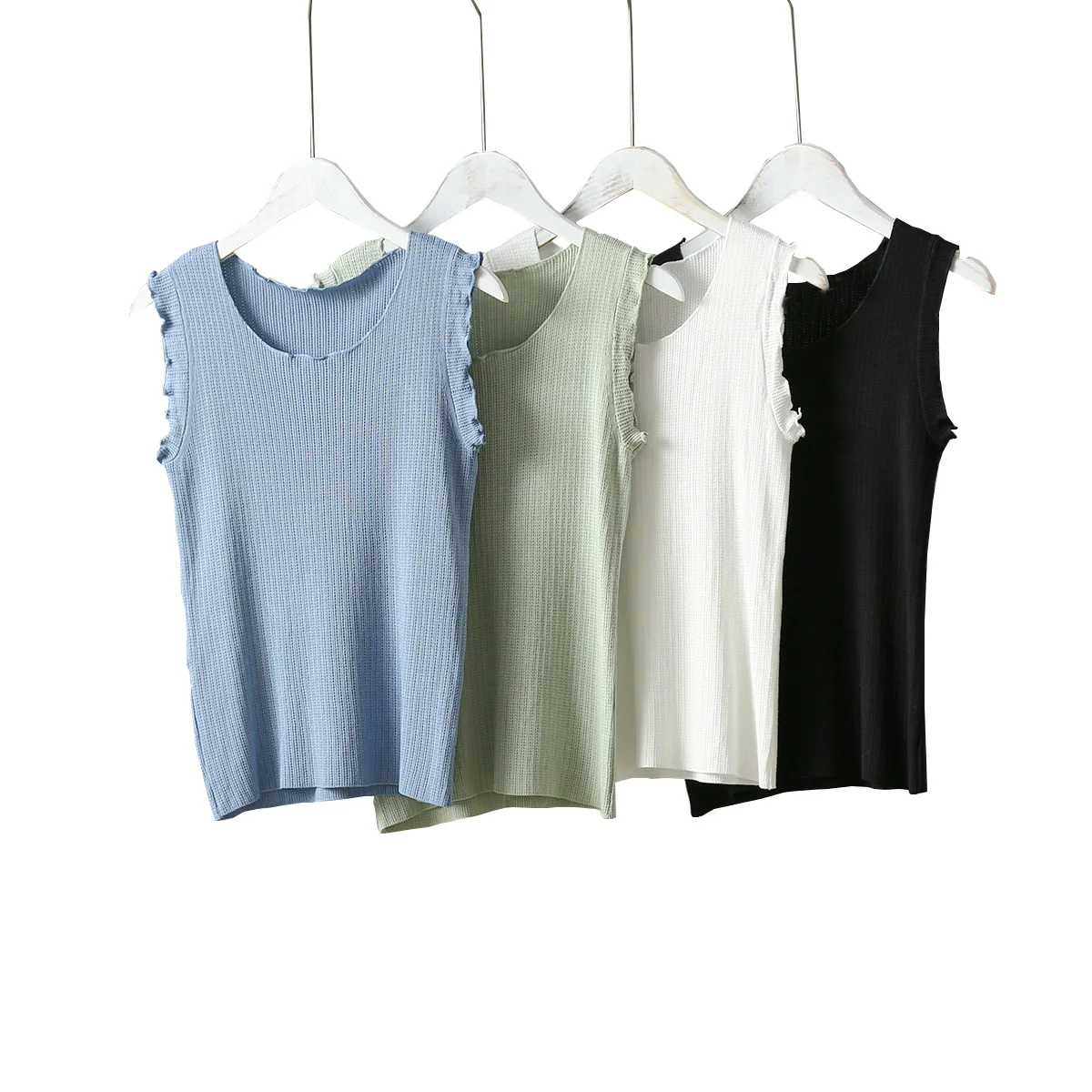 2019 New Fashion Boho White Tank Tops Sexy Sleeveless Knitting Women O-Neck Tank Top Female Candy Color Summer Black Camis
2019 New Fashion Boho White Tank Tops Sexy Sleeveless Knitting Women O-Neck Tank Top Female Candy Color Summer Black Camis