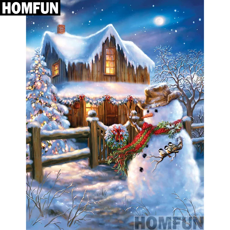 HOMFUN Full Square/Round Drill 5D DIY Diamond Painting "Christmas Snowman" 3D Embroidery Cross Stitch 5D Decor A00841
HOMFUN Full Square/Round Drill 5D DIY Diamond Painting "Christmas Snowman" 3D Embroidery Cross Stitch 5D Decor A00841
