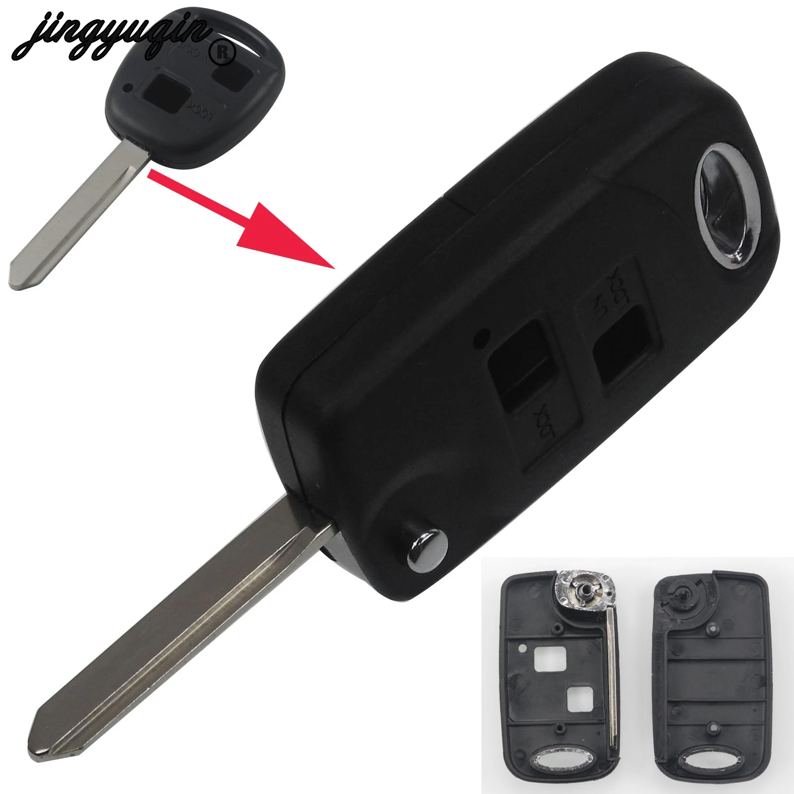 jingyuqin 2 Buttons Modified Flip Folding Car key Shell Cover Case For Toyota TOY47 TOY43 Yaris Carina Corolla Avensis SWITCH
jingyuqin 2 Buttons Modified Flip Folding Car key Shell Cover Case For Toyota TOY47 TOY43 Yaris Carina Corolla Avensis SWITCH