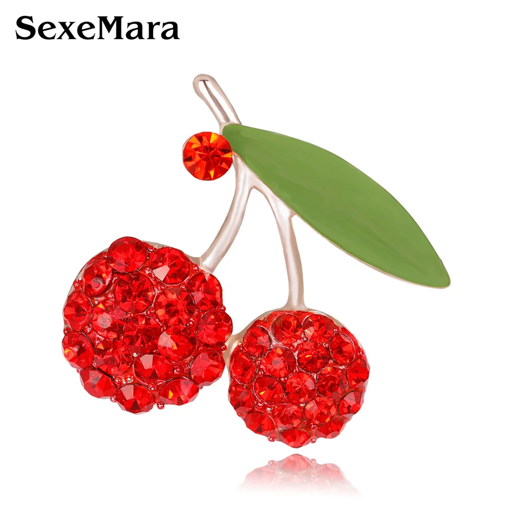 SexeMara Red Enamel Cherry Brooches For Women Weddings Banquet Brooches Lover New Year Gifts Rhinestone Cherry Fruits Party
SexeMara Red Enamel Cherry Brooches For Women Weddings Banquet Brooches Lover New Year Gifts Rhinestone Cherry Fruits Party