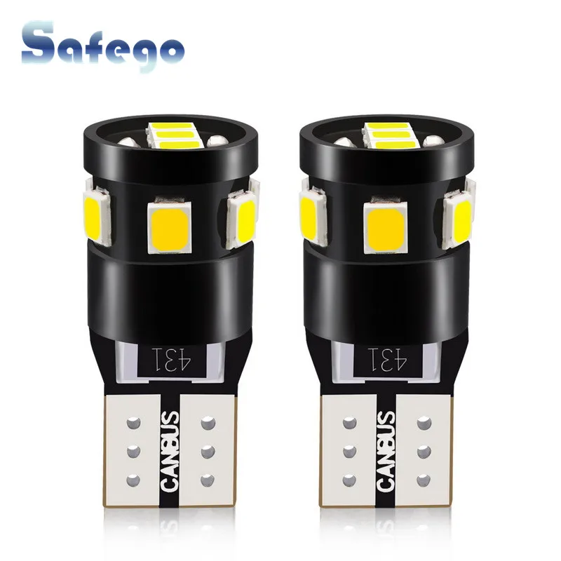 Safego 2x T10 W5W 194 168 LED Bulb Canbus 9SMD 2835 Car LED Wedge Clearance Light 12v 6000k No Error Super Bright Signal Lamp
Safego 2x T10 W5W 194 168 LED Bulb Canbus 9SMD 2835 Car LED Wedge Clearance Light 12v 6000k No Error Super Bright Signal Lamp