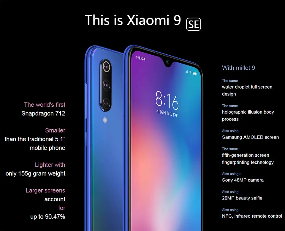 Xiaomi 9 Характеристики