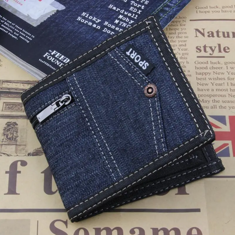 Classic Style Wallet Blue Canves Zipper Men Wallets Short Male Purse Card Holder Wallet Men Fashion High Quality Purse Coin Bag
Classic Style Wallet Blue Canves Zipper Men Wallets Short Male Purse Card Holder Wallet Men Fashion High Quality Purse Coin Bag