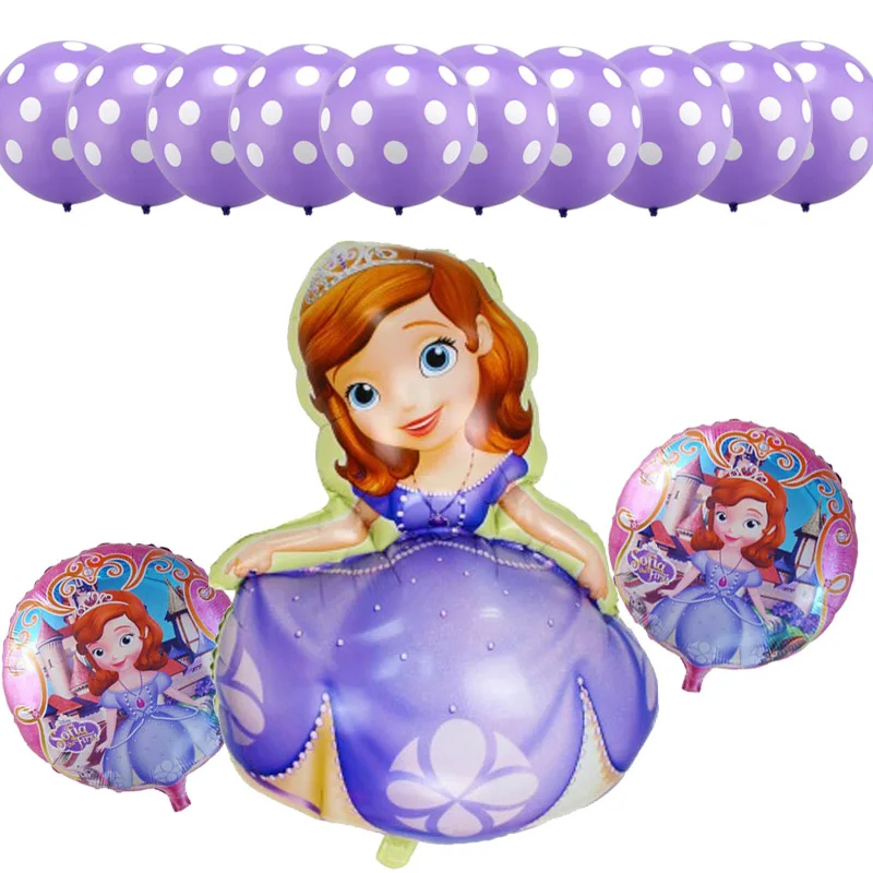 13pcs 18 inch round foil balloons Sophia princess helium Wave point Latex balloon for kid birthday party baby shower supplies
13pcs 18 inch round foil balloons Sophia princess helium Wave point Latex balloon for kid birthday party baby shower supplies