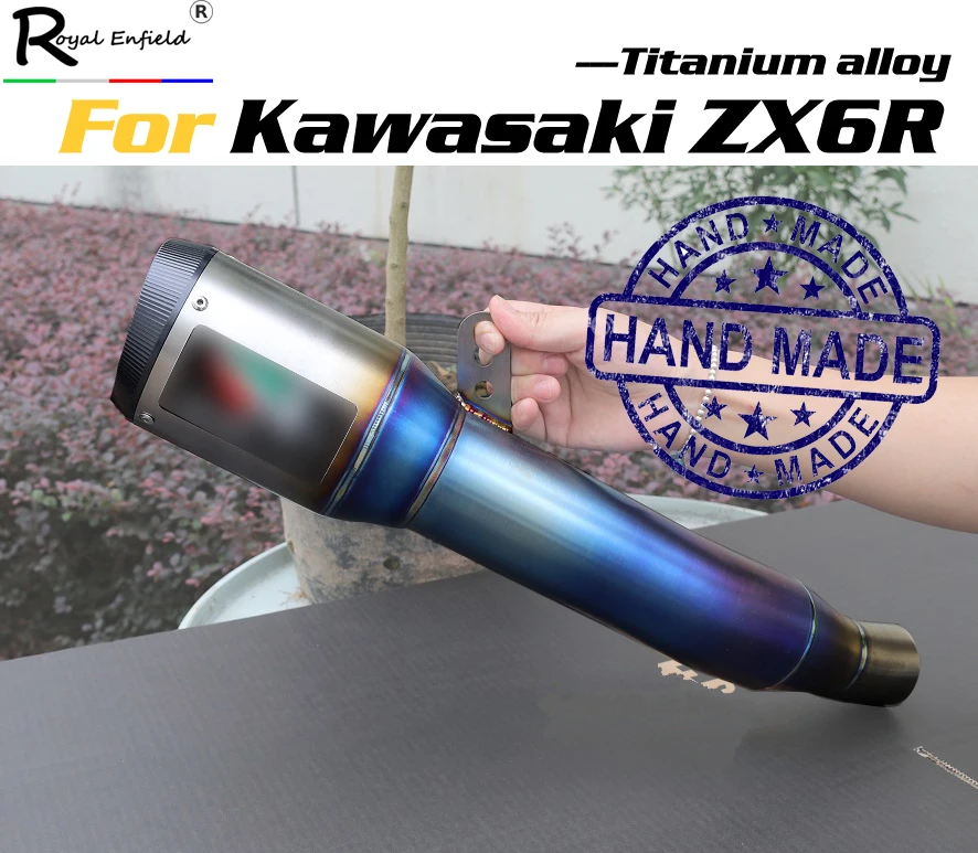Motorcycle Slip on exhaust system for kawasaki zx6r zx636 custom hande made titanium alloy exhaust muffler escape for zx6r zx636
Motorcycle Slip on exhaust system for kawasaki zx6r zx636 custom hande made titanium alloy exhaust muffler escape for zx6r zx636