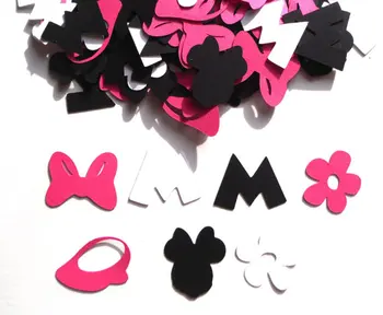 Mini Mouse Black Hot Pink and White Themed Party Confetti Set of 120Assorted Pieces Clubhouse Table decor scrapbook Confettis
Mini Mouse Black Hot Pink and White Themed Party Confetti Set of 120Assorted Pieces Clubhouse Table decor scrapbook Confettis
