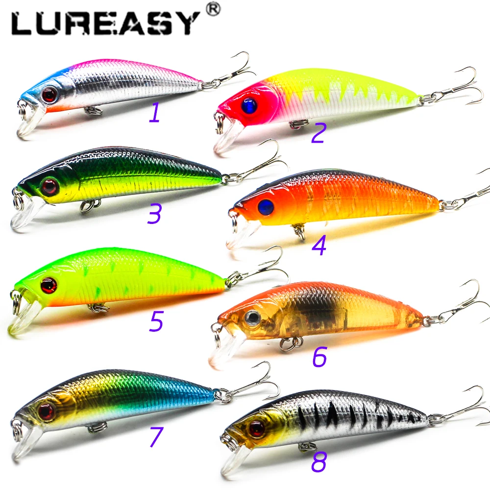LUREASY fishing bait Minnow 7cm8.5g fishing lure Crank Wobblers 3D eye floating bait Bass carp fishing accessories
LUREASY fishing bait Minnow 7cm8.5g fishing lure Crank Wobblers 3D eye floating bait Bass carp fishing accessories