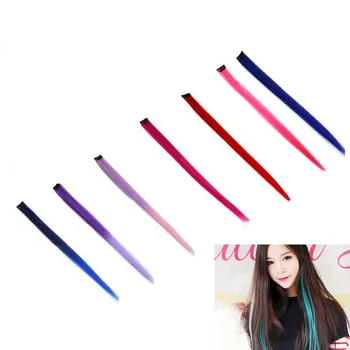 1PCS Girls Multi Color Clip In hair Extensions Ombre Long Straight Clip On Hair Pieces
1PCS Girls Multi Color Clip In hair Extensions Ombre Long Straight Clip On Hair Pieces