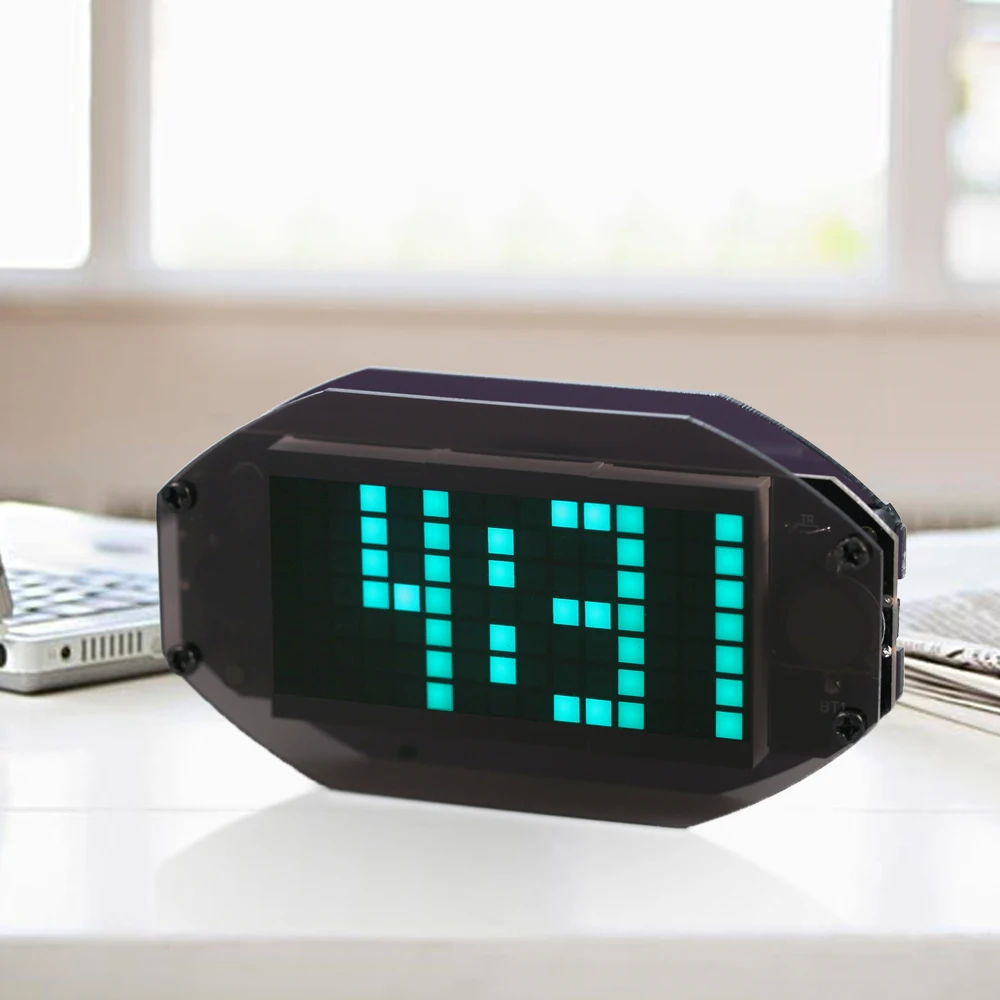 DIY Module Black Digital LED Mirror Clock Matrix Desktop Alarm Clock Electronic Learning Kit Module
DIY Module Black Digital LED Mirror Clock Matrix Desktop Alarm Clock Electronic Learning Kit Module